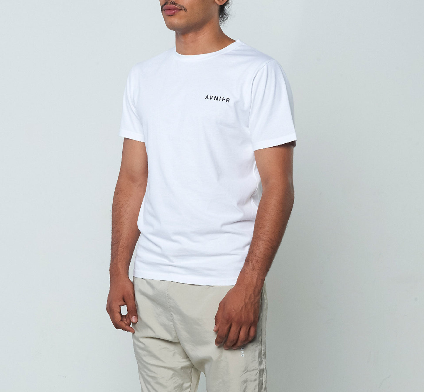 Vertical Back White Tee