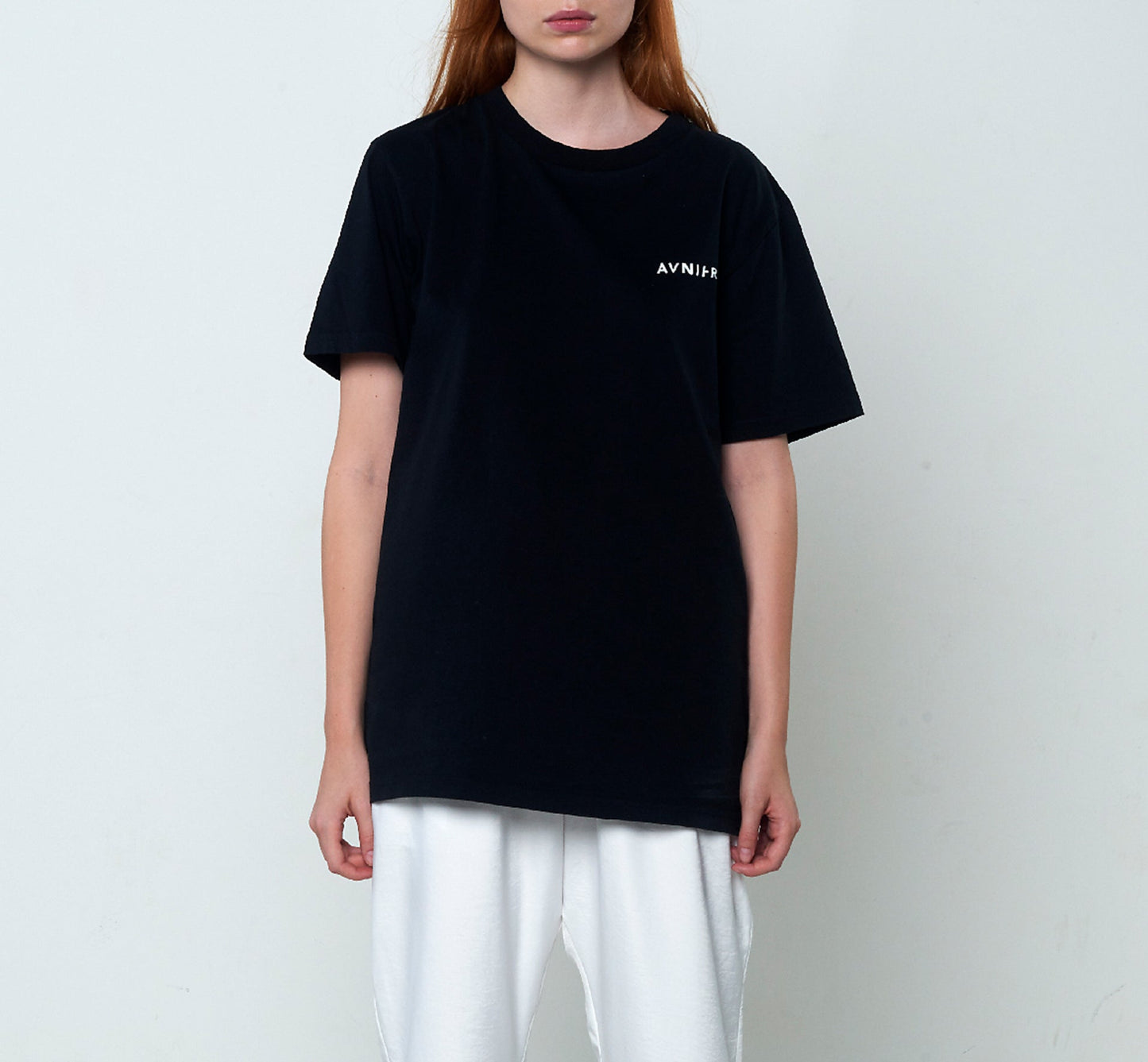 Vertical Back Black Tee