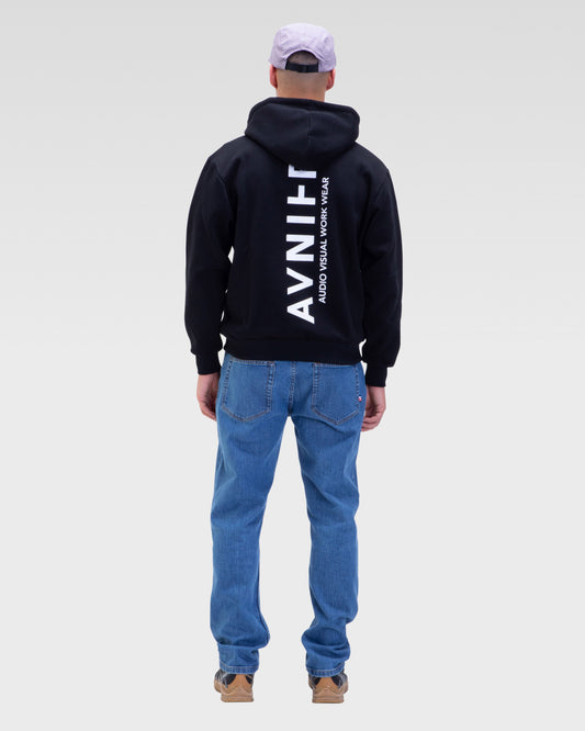hoodie-onset-vertical-v-noir-avnier-concert-5-silhouette-dos - noir