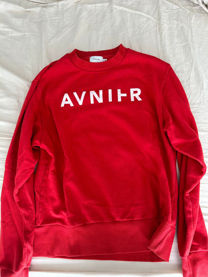 Basic red crewneck