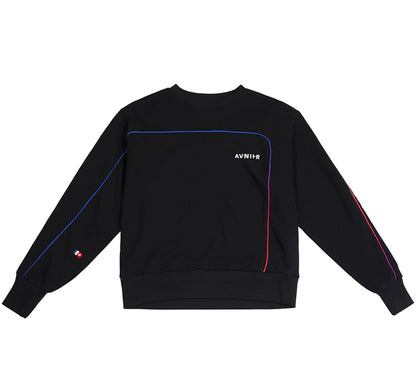 Rainbow line crewneck