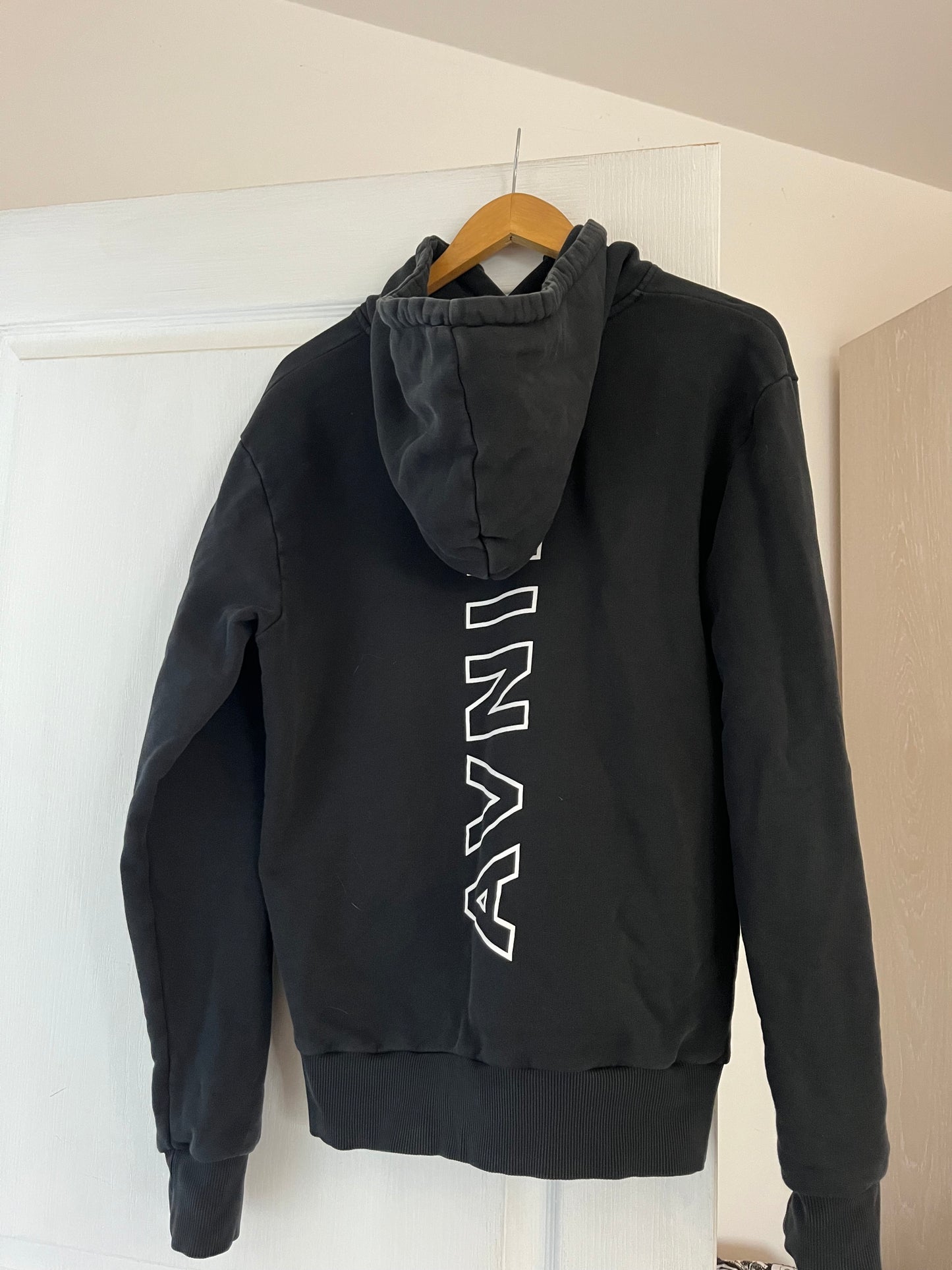 ONSET VERTICAL  Hoodie noir en coton bio