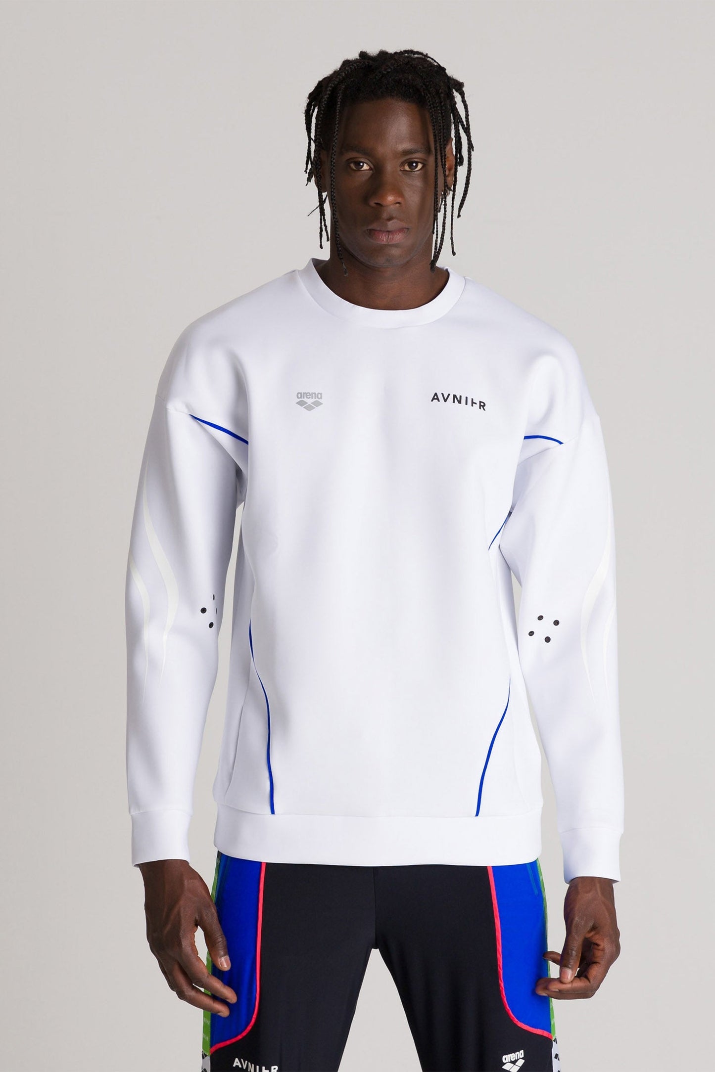 AVNIER x ARENA - Crewneck SpacerShell blanc