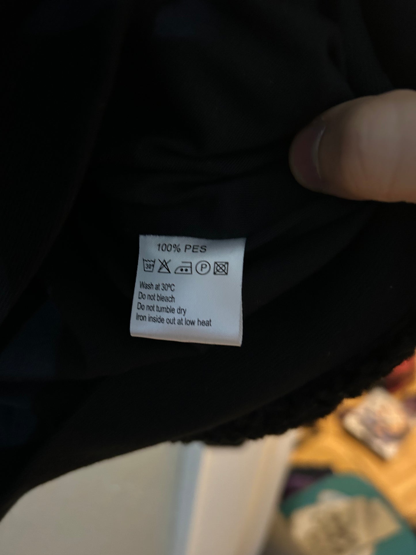 Sweat-shirt black fleece M