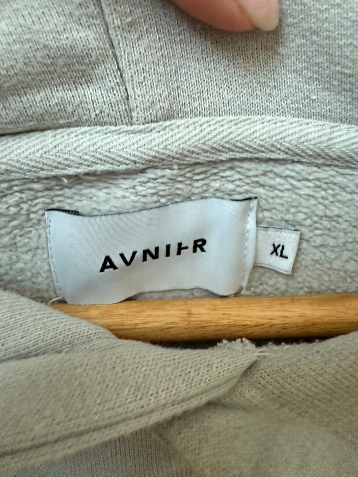 AVNIER x CIVILISATION CREW - Hoodie gris en coton bio