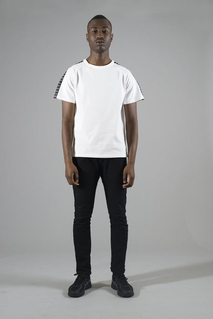 white pique tee front