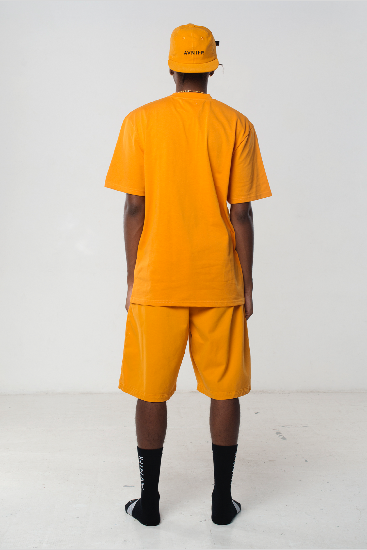 Dark orange Label Tee