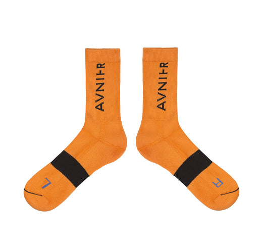 Line Orange Socks