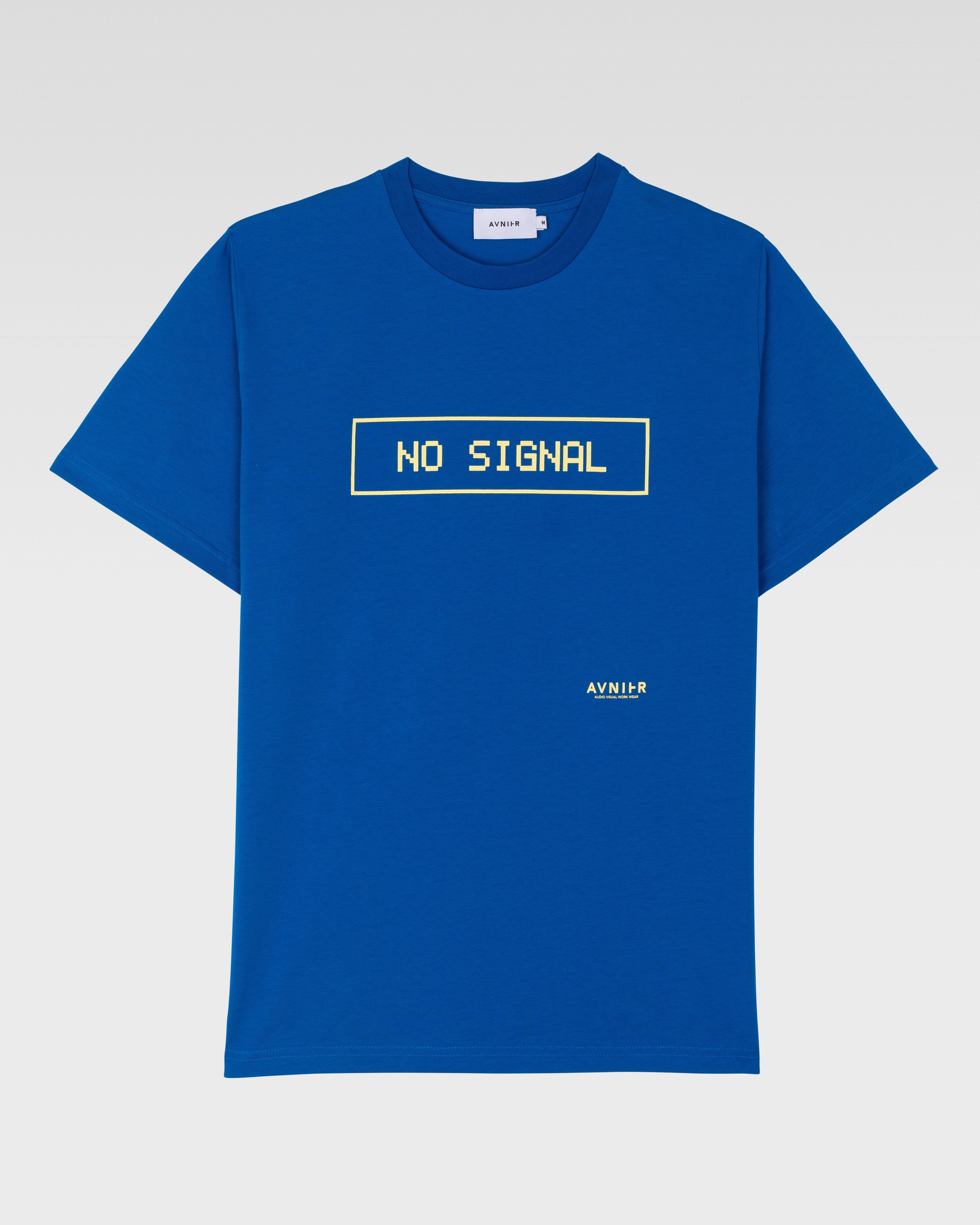 signal blue t shirt
