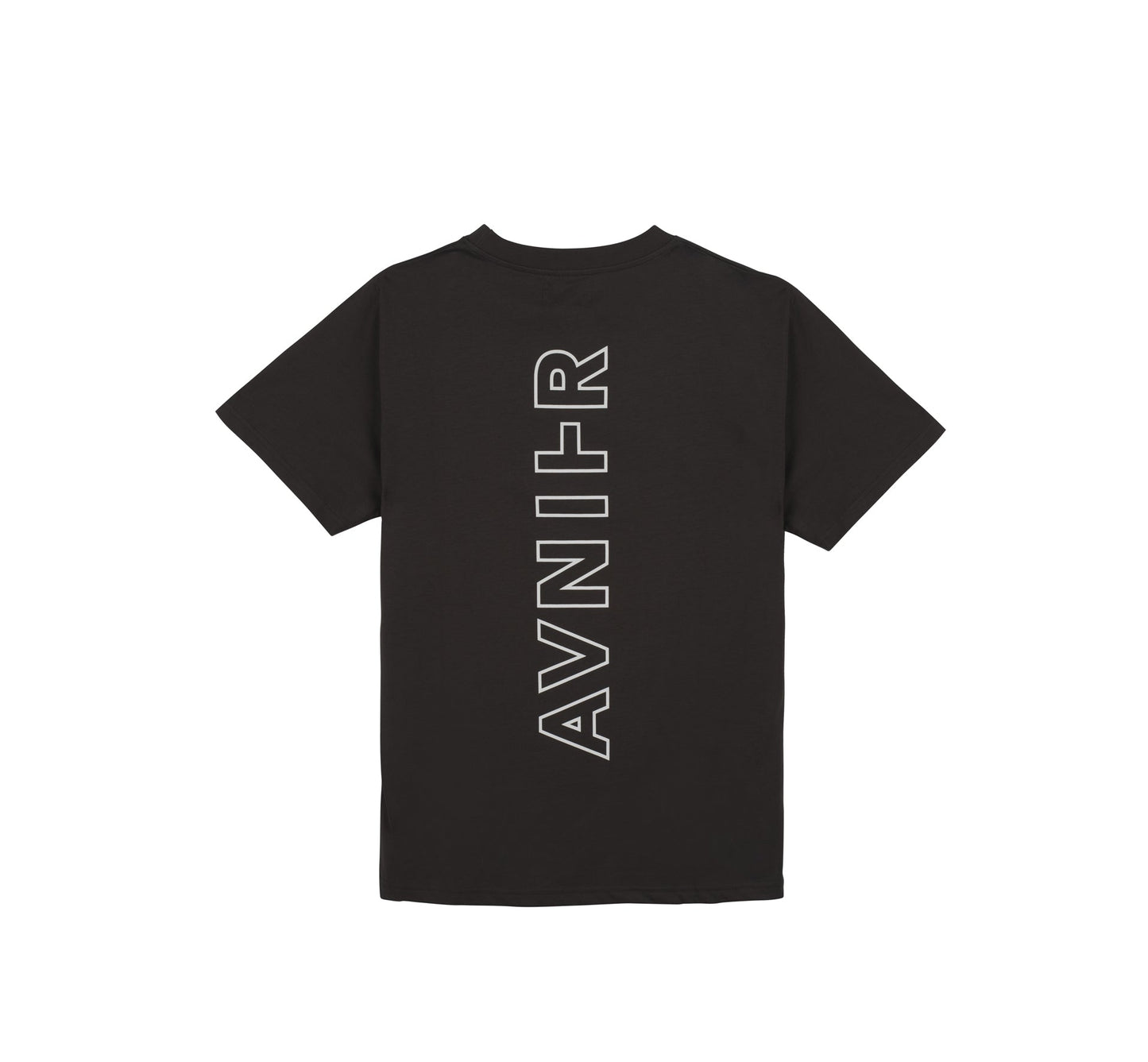 Black Grey Vertical Back Tee