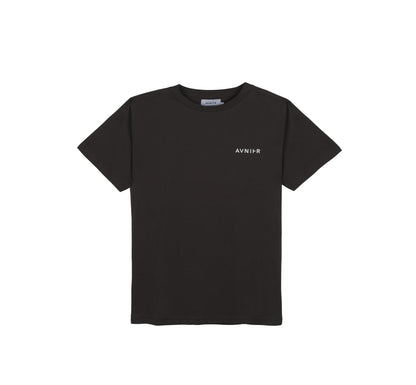 Black Grey Vertical Back Tee