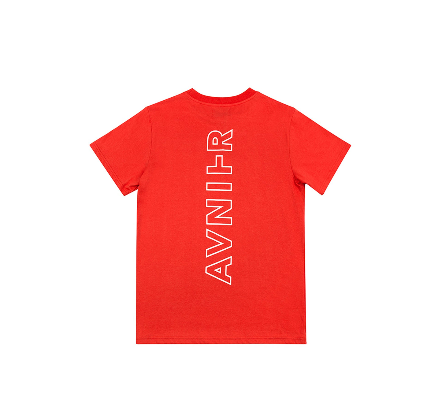 Red Vertical back tee shirt