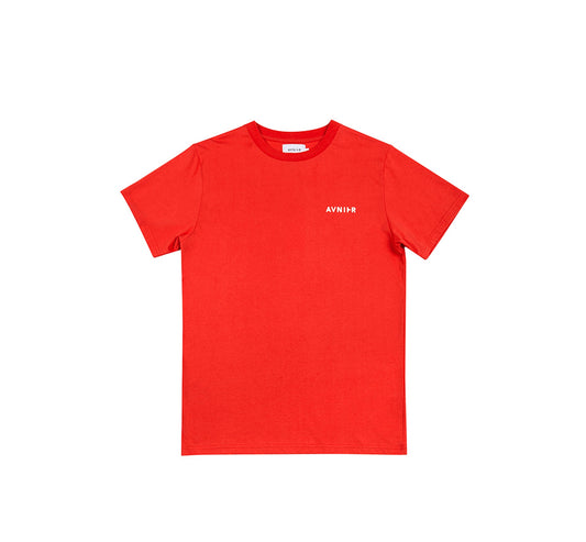 Red Vertical back tee shirt