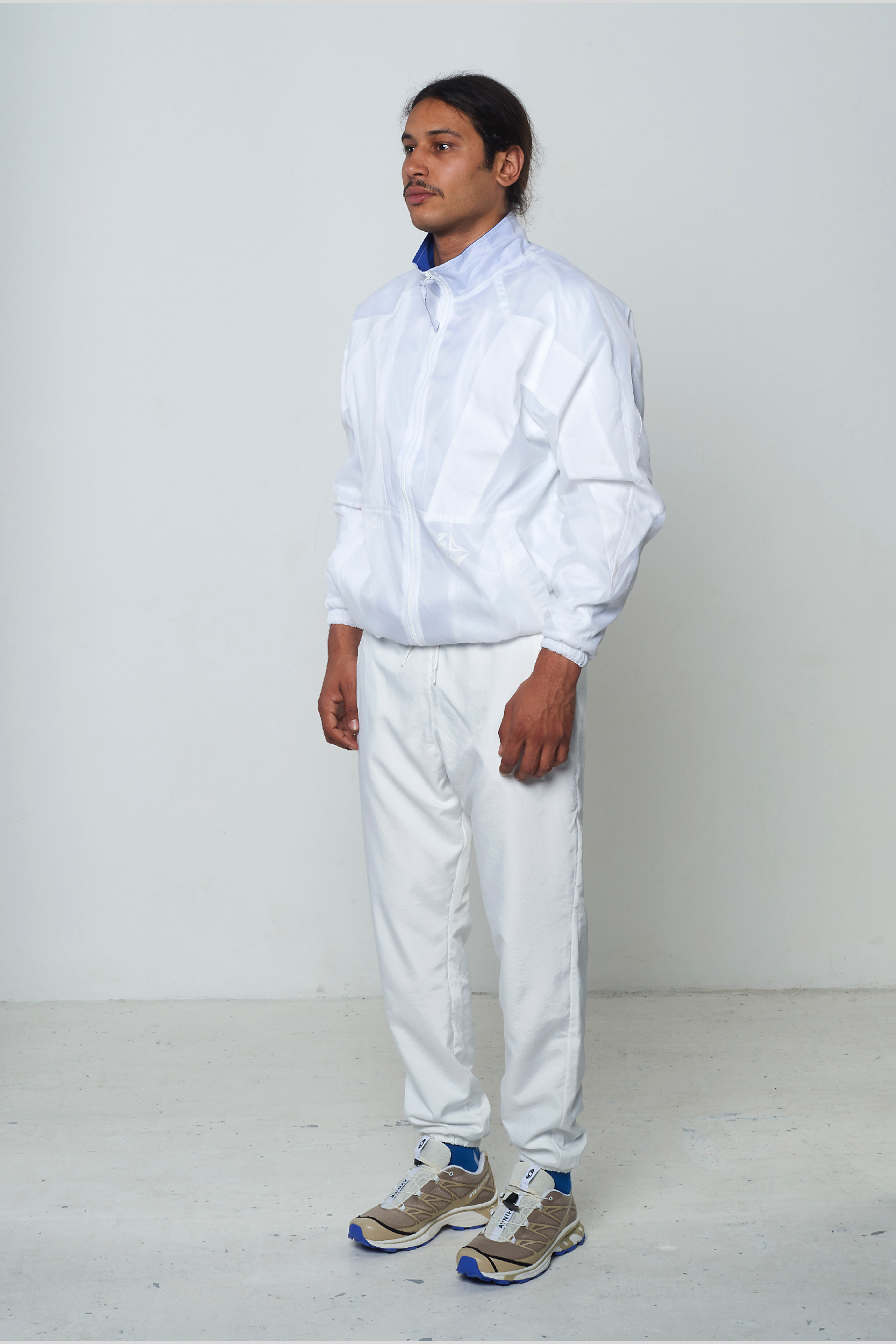 Avnier White Transparent Track Top Jacket