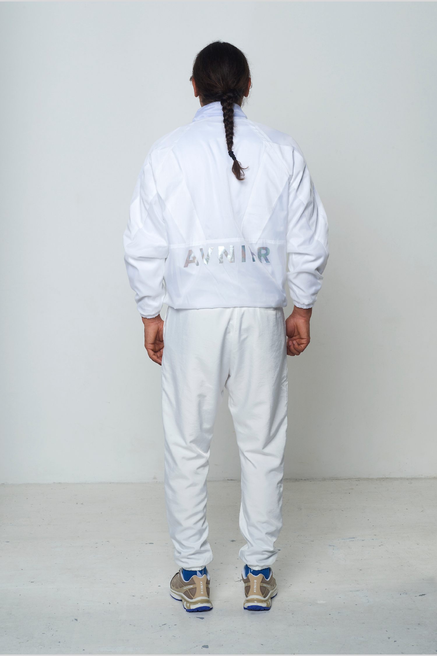 Avnier White Transparent Track Top Jacket